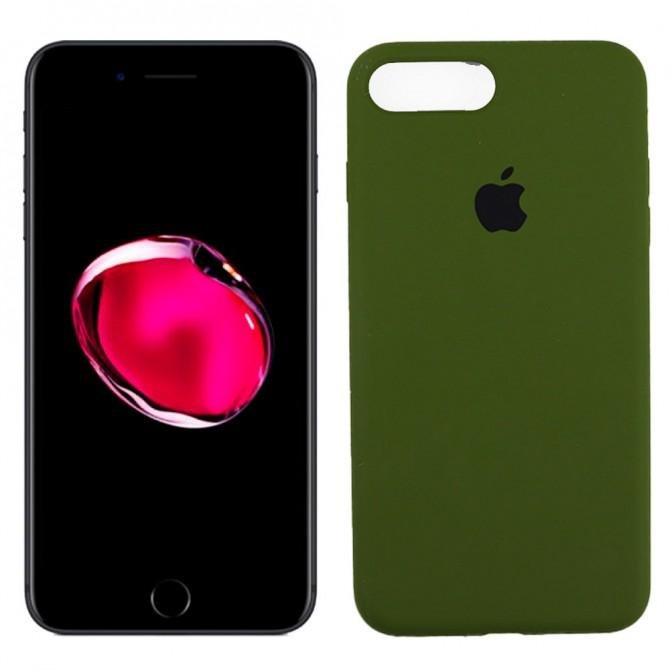 Чехол силиконовый для iPhone 7/8 Хаки FULL