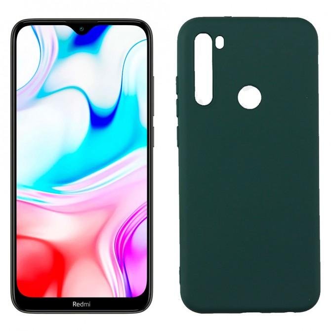 Чехол силиконовый для Xiaomi Redmi Note 8T Темно Зелений FULL