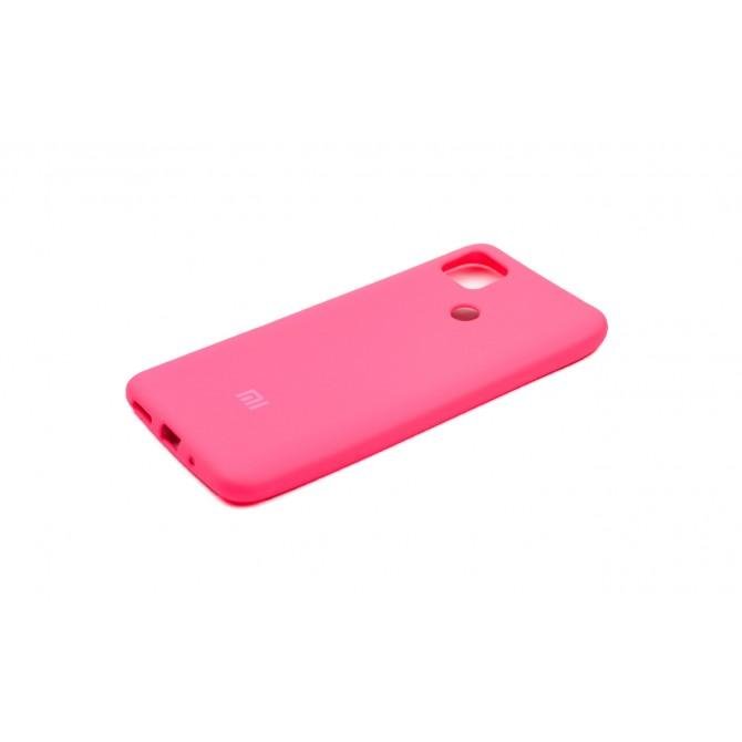 Чехол Original Soft Case Xiaomi Redmi 9c Ярко розовый FULL-1