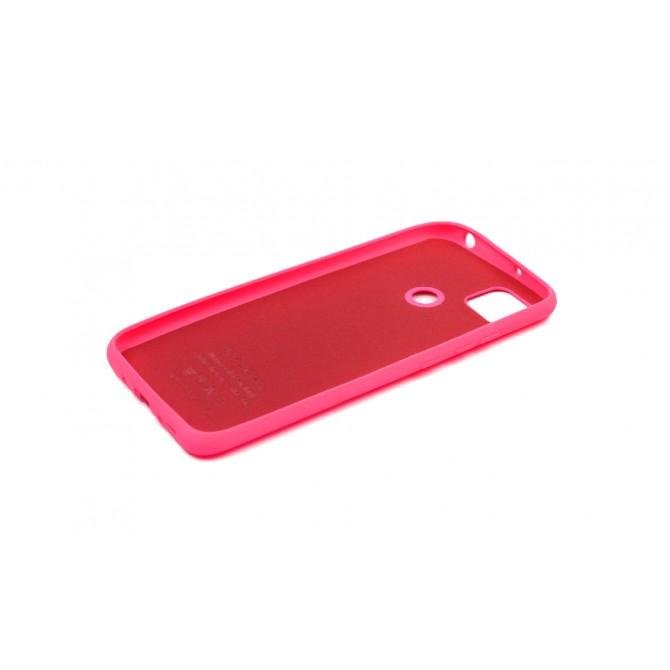 Чехол Original Soft Case Xiaomi Redmi 9c Ярко розовый FULL-3
