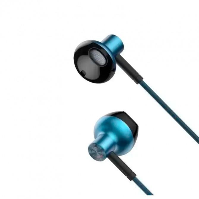 Наушники Baseus H19 Blue with mic + button call answering + volume control (NGH16-01)-1