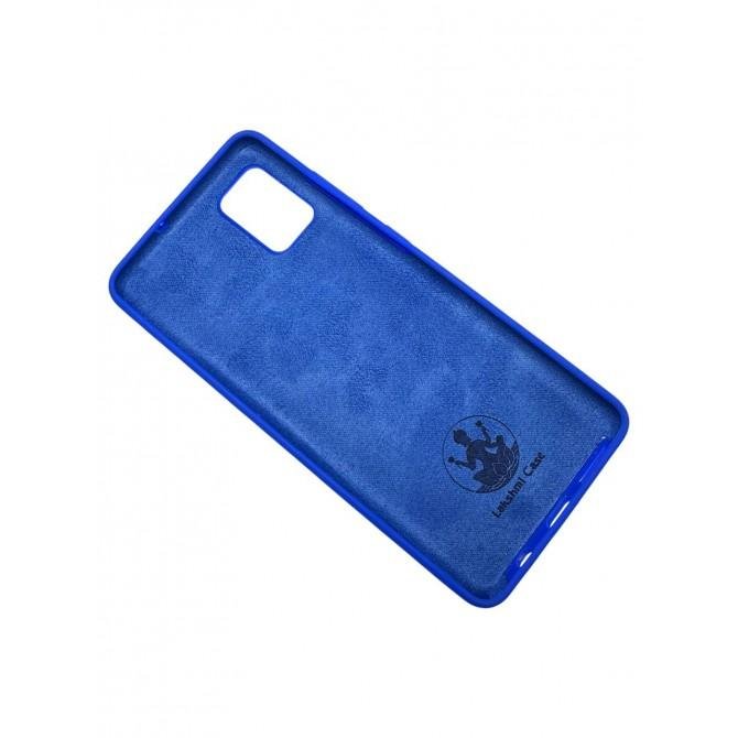 Силіконовий чохол Samsung A315 Galaxy A31 Неоново Синій FULL-2