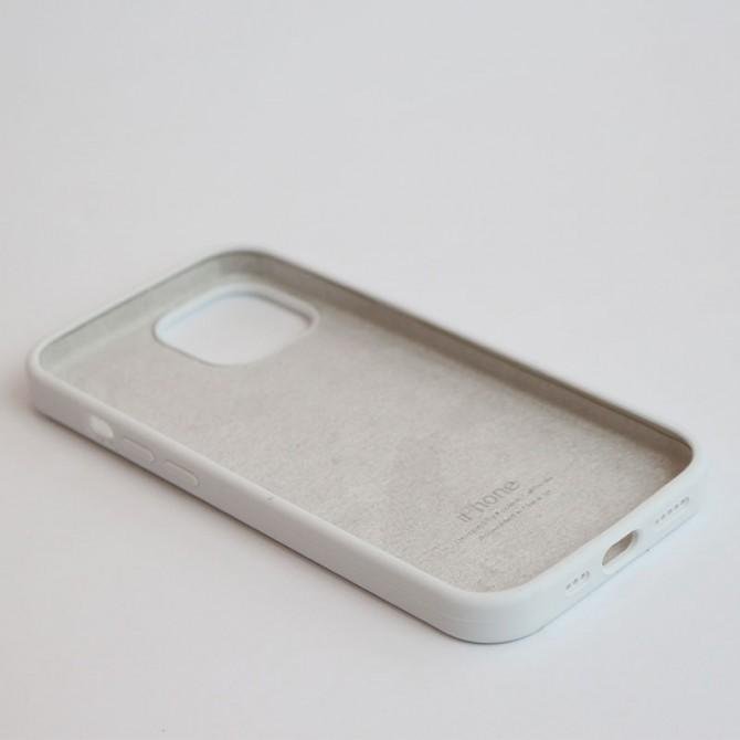 Оригінальний силіконовий чохол для iPhone 15 White FULL-2