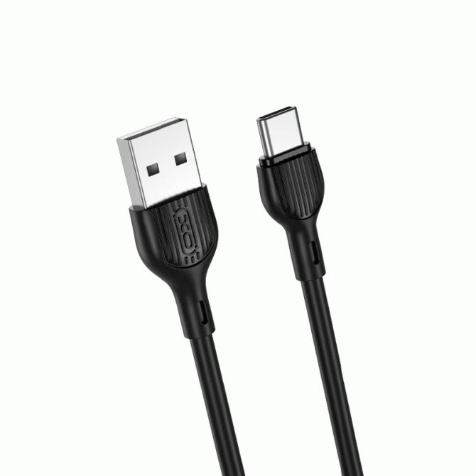 Кабель XO NB200 Type-C 2.1A/2m Black