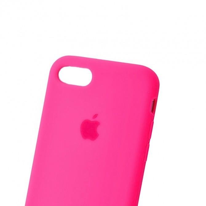Оригинальный силиконовый чехол для iPhone 7/8 Plus Неоново Розовый FULL-2