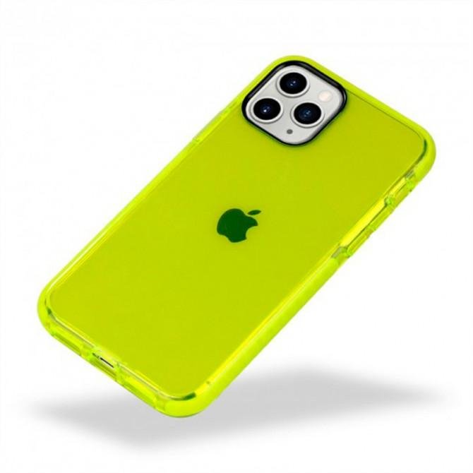 Чохол силіконовий Clear Neon для Apple iPhone 12/12 Pro Жовтий