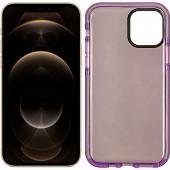 Чохол силіконовий Clear Neon для Apple iPhone 12/12 Pro Фіолетовий
