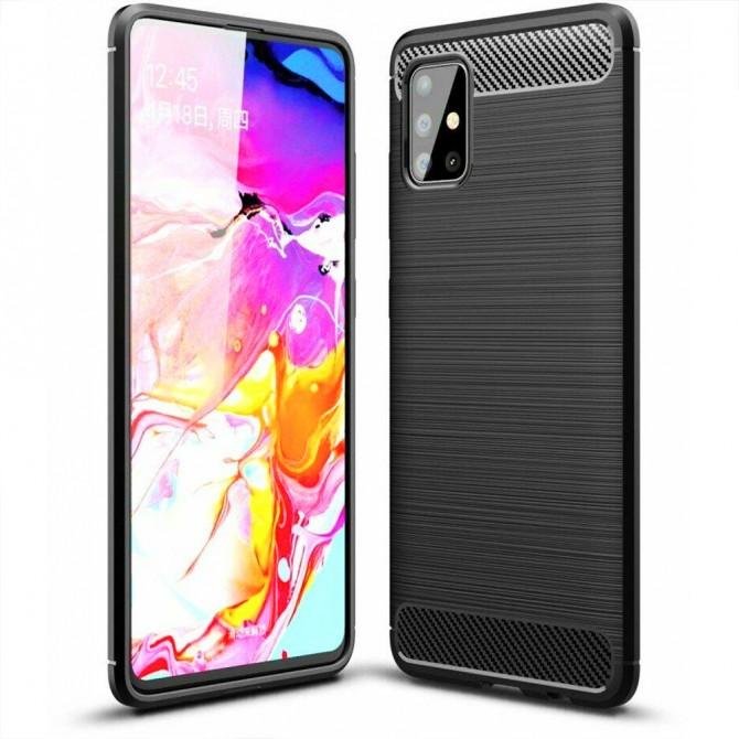 Чехол iPaky Slim Series для Samsung A715 Galaxy A71 Чёрный