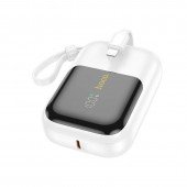 Додаткова батарея Hoco Q20 Fountain 22.5W+PD20W (10000 mAh) White Додаткова батарея Hoco Q20 Fountain 22.5W+PD20W (10000 mAh) White