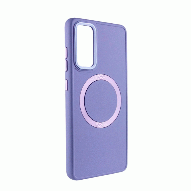 TPU чохол Bonbon Metal Style with MagSafe для Samsung Galaxy S23 FE Бузковий