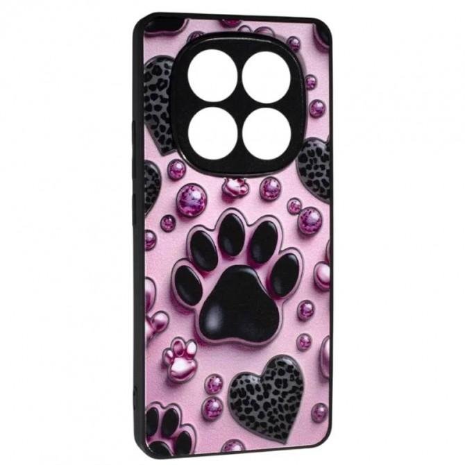 Накладка PC Fashion Mix Xiaomi Redmi Note 14 Pro 5G Pink Paws