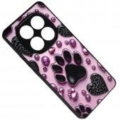 Накладка PC Fashion Mix Xiaomi Redmi Note 14 Pro 5G Pink Paws