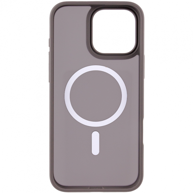 Чехол Matt Magnetic Fit для iPhone 16 Pro Max Серый-2
