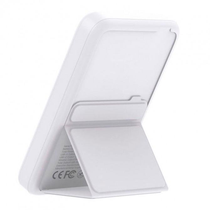 Додаткова батарея XO PR211 10000 mAh Magnetic suction 15W wireless charging rack White-1