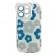 Чехол Flower Bush series for iPhone 14 Pro Max Blue/White