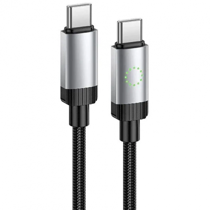 Кабель Hoco X117 Star Type-C to Type-C 60W Black 1m-1