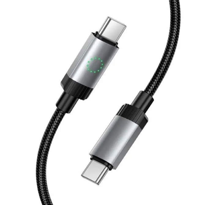 Кабель Hoco X117 Star Type-C to Type-C 60W Black 1m-2