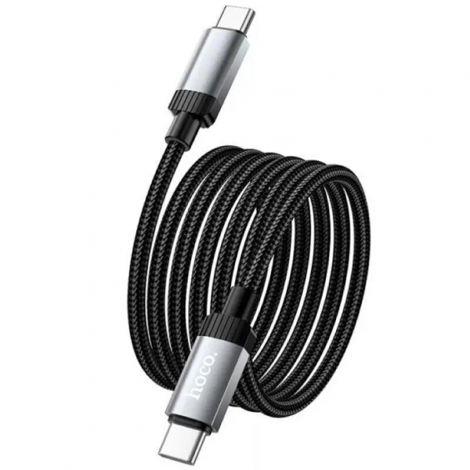 Кабель Hoco X117 Star Type-C to Type-C 60W Black 1m-3