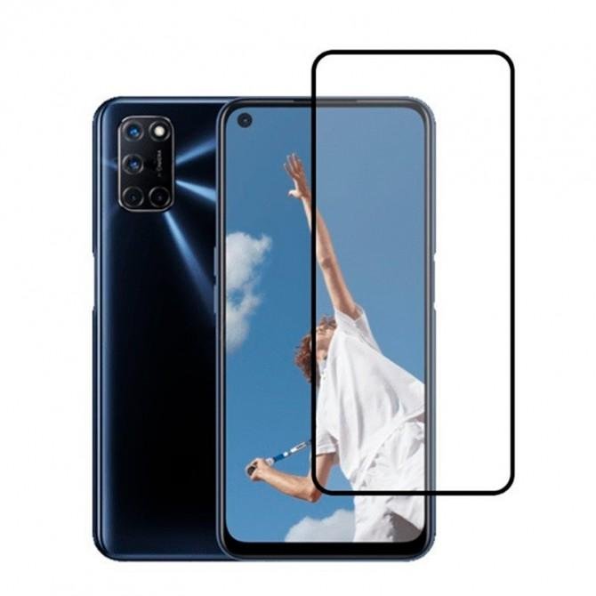 Захисне скло для Oppo A52/A72/A73 5G/A92 Full Glue (0.25 мм, 2.5D, чорне) ЛЮКС