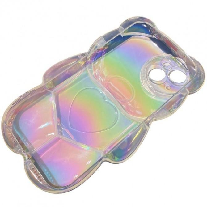 Чехол Shiny Gloss series for iPhone 15 Bear-2