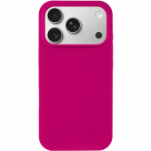 Cиликоновый чехол для iPhone 17 Pro/18 Pro  Rose Red FULL (NO LOGO)