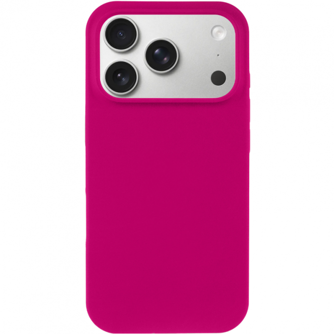 Cиликоновый чехол для iPhone 17 Pro/18 Pro Rose Red FULL (NO LOGO)