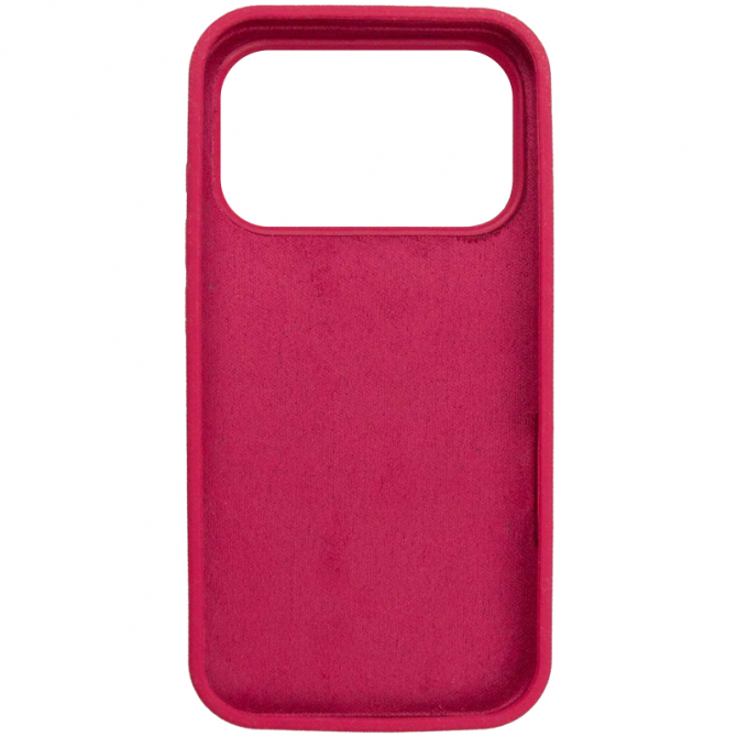 Cиликоновый чехол для iPhone 17 Pro/18 Pro Rose Red FULL (NO LOGO)-2