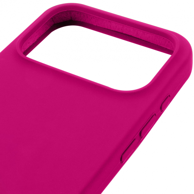 Cиликоновый чехол для iPhone 17 Pro/18 Pro Rose Red FULL (NO LOGO)-3