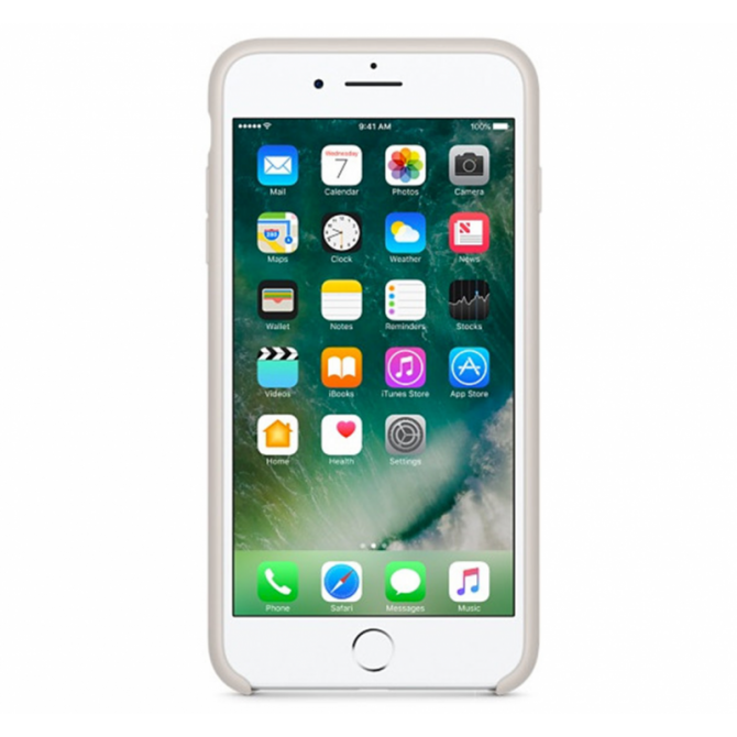 Чехол силиконовый для iPhone 7/8 Темно Бежевый-2