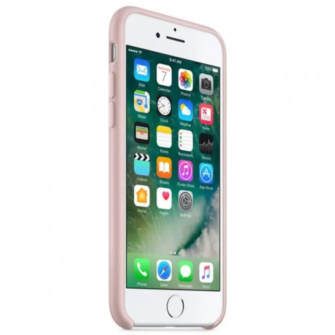 Чехол силиконовый для iPhone 7/8 Темно Бежевый-1