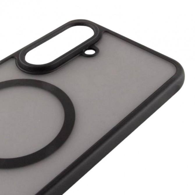 Чохол TPU+PC Lyon Frosted series with Magsafe Xiaomi Redmi A7 Pro 4G / Poco C81 Black-2