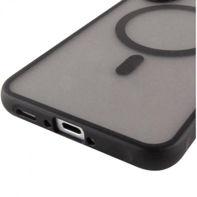 Чохол TPU+PC Lyon Frosted series with Magsafe Xiaomi Redmi A7 Pro 4G / Poco C81 Black-3