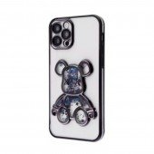 TPU чохол Cute Bear Liquid для iPhone 14 Pro Чорний TPU чохол Cute Bear Liquid для iPhone 14 Pro Чорний