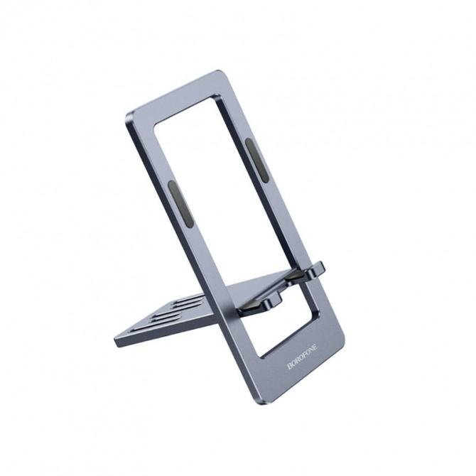 Настільний тримач Borofone BH112 Kerry metal folding holder Metal Grey-1