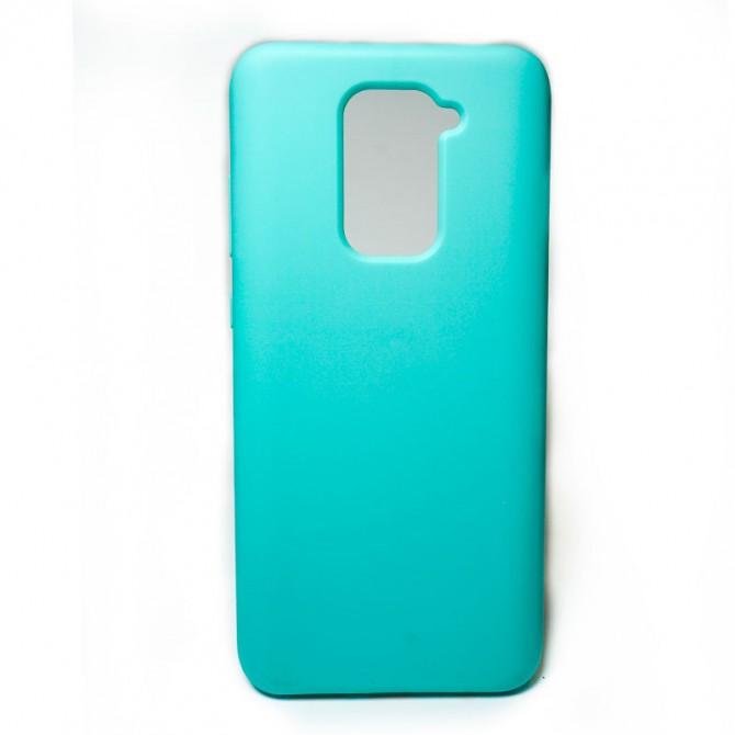 Чехол Original Soft Case Xiaomi Redmi Note 9/Redmi 10X Голубой FULL