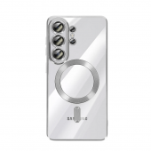Силиконовый чехол SHINING with MagSafe для Samsung Galaxy S26 Ultra Silver