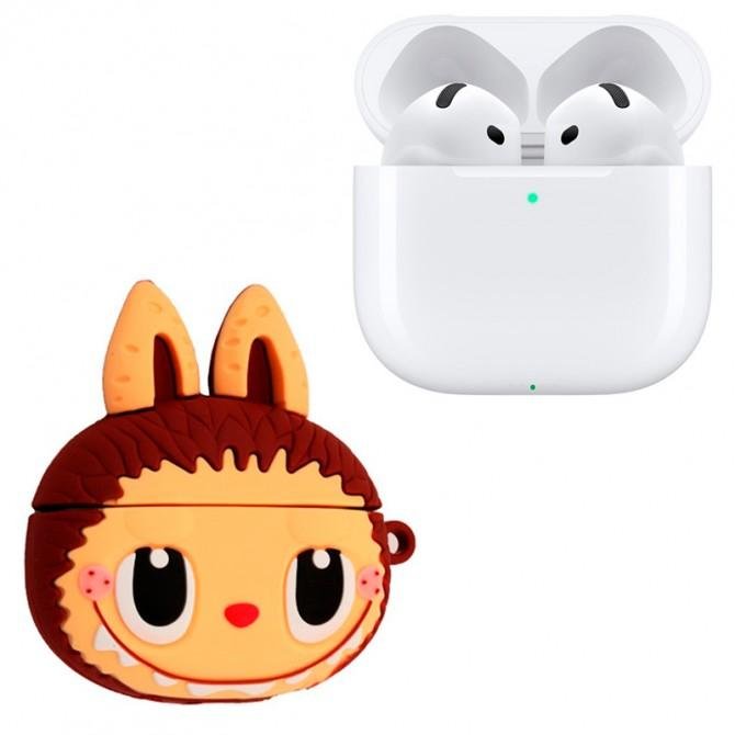 Чохол U-Like Silicone Protective для Airpods LABUBU Brown-1