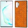 Кожаная накладка VORSON Braided leather series для Samsung Galaxy Note 10 Plus Коричневый