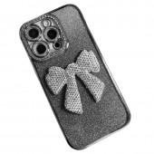 Накладка Glossy Bow для iPhone 16 Pro Max White