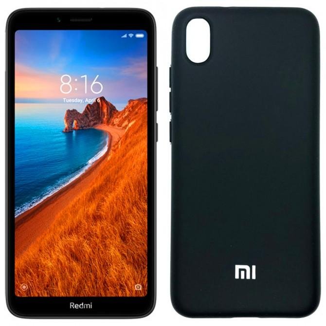 Чехол Soft Case для Xiaomi Redmi 7a Чёрный FULL