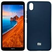 Чехол Soft Case для Xiaomi Redmi 7a Тёмно синий FULL