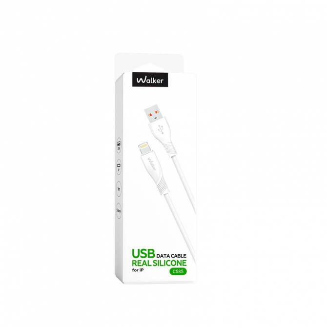 Кабель USB WALKER C585 Lightning Black-1