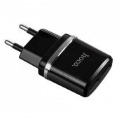 Мережевий зарядний пристрій 2USB Hoco C12 Чорний + USB Cable iPhone 6 (2.4A) Мережевий зарядний пристрій 2USB Hoco C12 Чорний + USB Cable iPhone 6 (2.4A)
