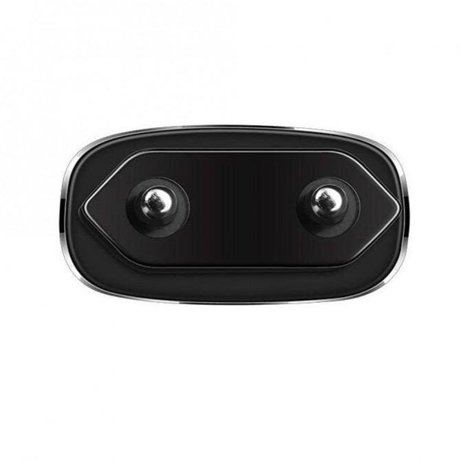 Сетевое зарядное устройство 2USB Hoco C12 Чёрный + USB Cable iPhone 6 (2.4A)-2