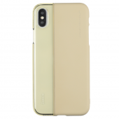 Чехол Baseus Half to Half Series для iPhone X Champagne Gold/Transparent Gold