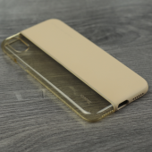 Чехол Baseus Half to Half Series для iPhone X Champagne Gold/Transparent Gold