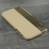 Чехол Baseus Half to Half Series для iPhone X Champagne Gold/Transparent Gold