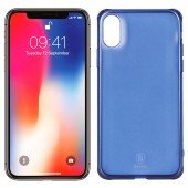 Чехол Baseus Simple Series Case для iPhone X (Anti-fall TPU) Transparent Blue (C03) Чехол Baseus Simple Series Case для iPhone X (Anti-fall TPU) Transparent Blue (C03)