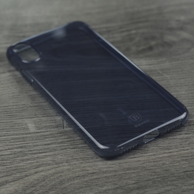 Чохол Baseus Simple Series Case для iPhone X (Clean TPU) Прозорий Синій (B03)-2