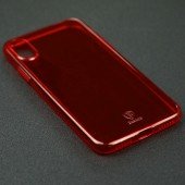 Чохол Baseus Simple Series Case для iPhone X (Clean TPU) Прозорий Червоний(B09) Чохол Baseus Simple Series Case для iPhone X (Clean TPU) Прозорий Червоний(B09)